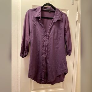 Purple Button down tunic